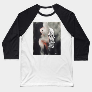 "Lady Death" Illustration Baseball T-Shirt